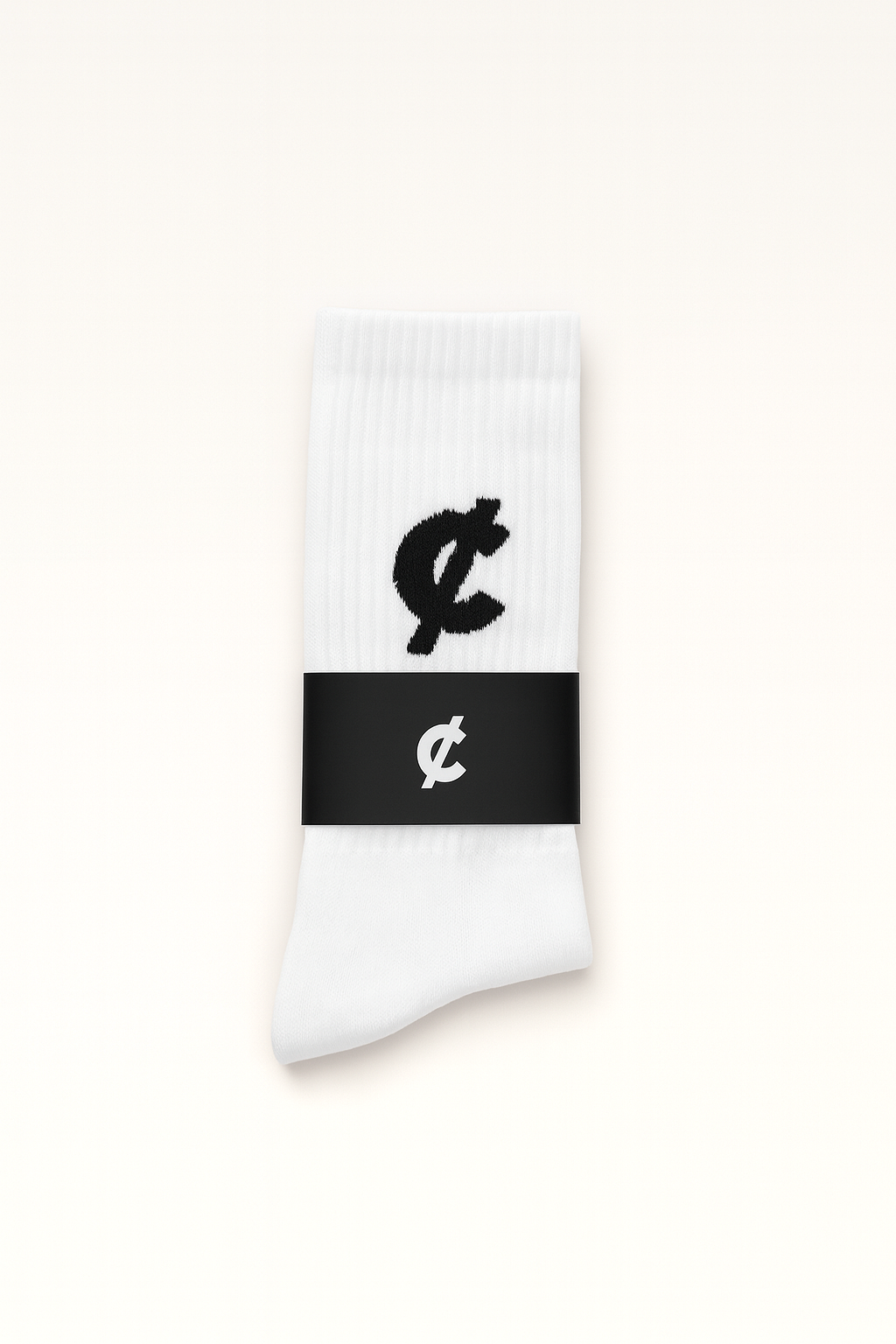 Chrge Logo Socks - White
