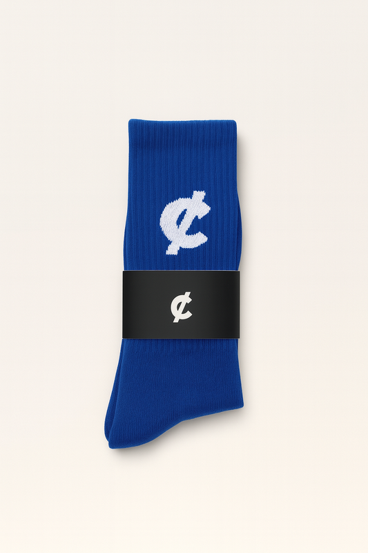 Chrge Logo Socks - Royal Blue
