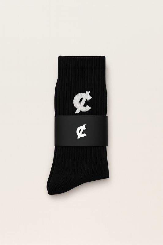 Chrge Logo Socks - Black