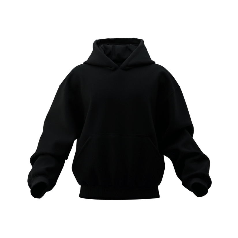 Black Minimal Hoodie